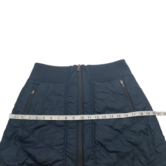 PrAna quilted winter puffer skirt with thick high pile fleece lining women’s M - Picture 10 of 12